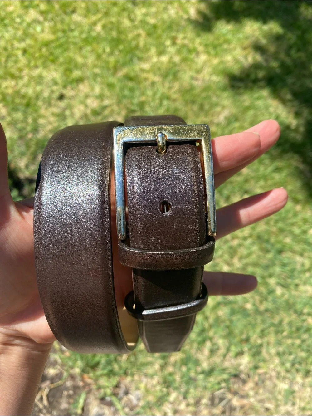 W. Kleinberg for Neiman Marcus brown Leather Belt